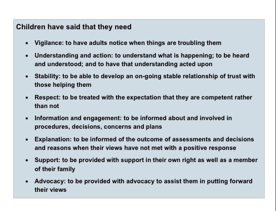 KathEvans2's tweet photo. #CYPAdvent safeguarding children guidance, what #CYP have said they need from adults  https://t.co/JpM4kHkMc1 https://t.co/2Xny8EkXnw