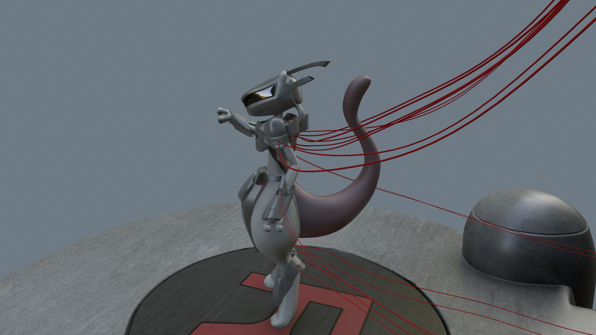 Pokemon Armor Mewtwo 3D model 3D printable