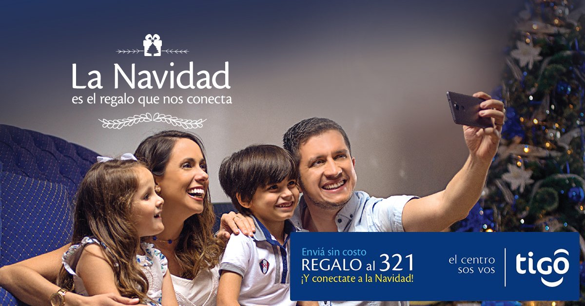 TigoParaguay's tweet image. ¡Mandá la palabra REGALO al 321 SIN COSTO y conocé los beneficios de vivir una #NavidadConectada!