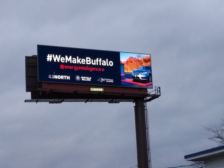 43North_'s tweet photo. A picture of a billboard of a picture. Nice shots, guys! Want to be on a billboard? Then use #WeMakeBuffalo! https://t.co/XwBpWVj0Hl