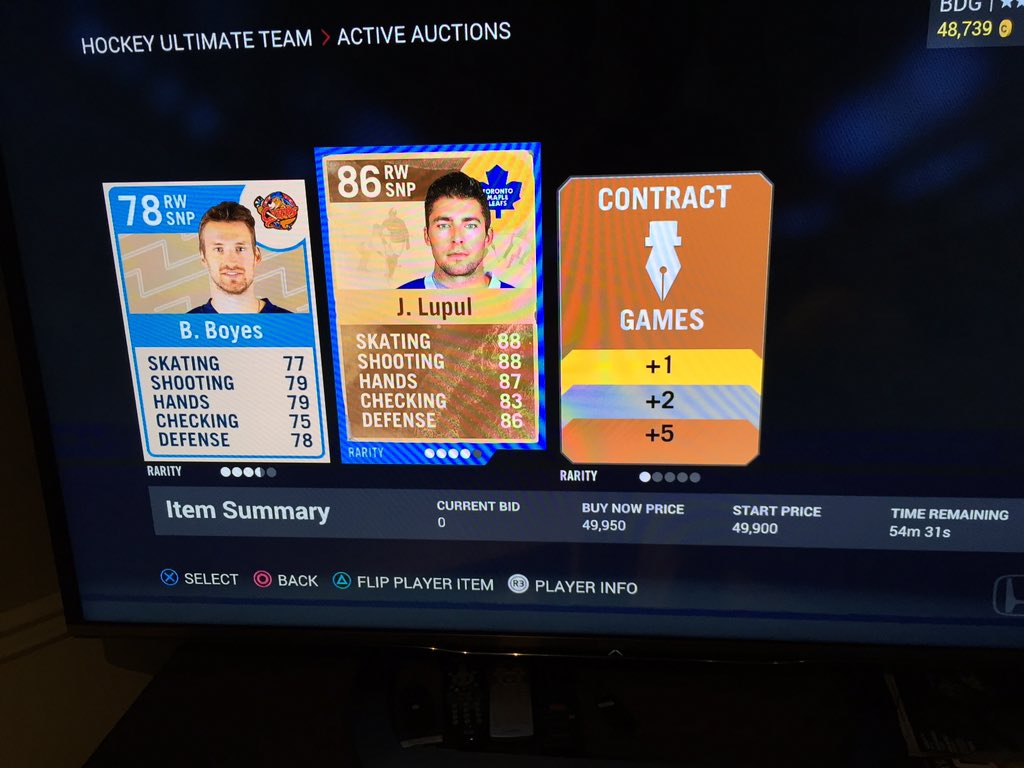 Bdog4987's tweet photo. Really rare, only one on the market, same price as Lps. Ps4. @NHLAuctionHouse please rt https://t.co/bCPmzhB1kd
