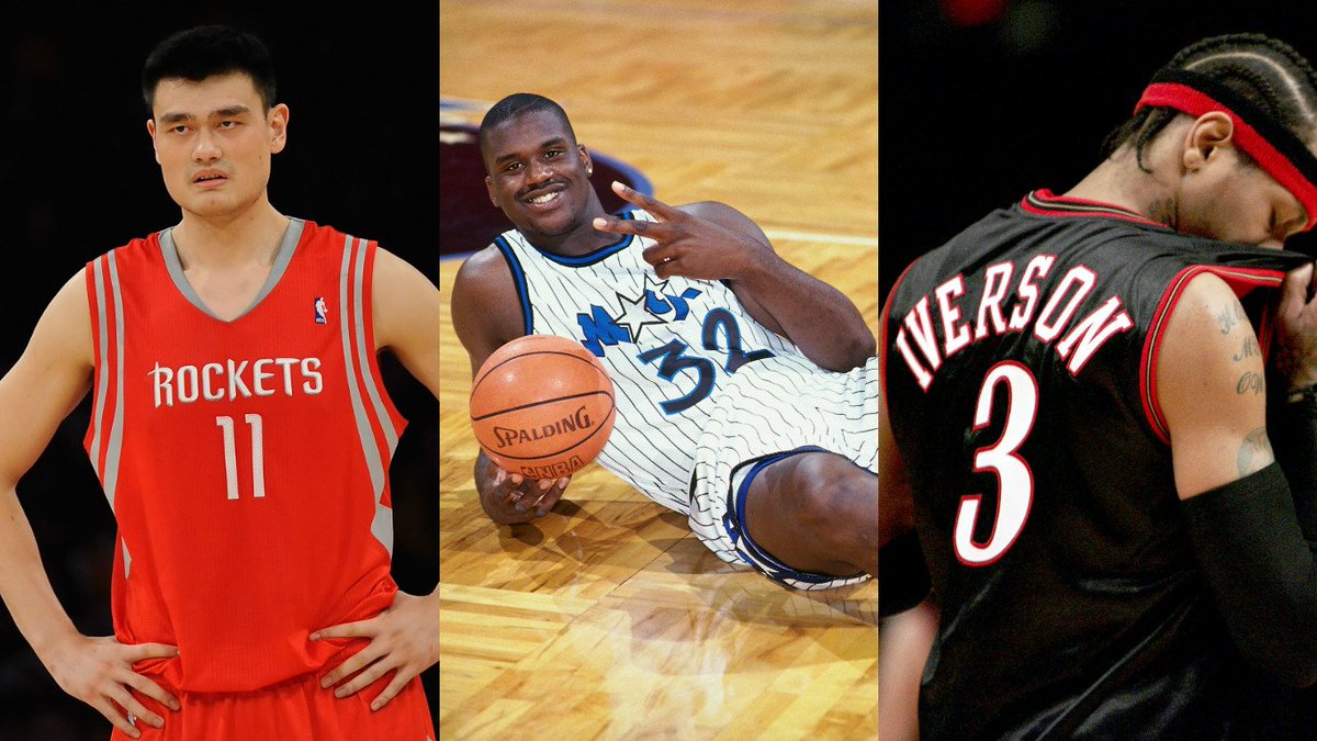 BleacherReport's tweet image. Allen Iverson, Shaquille O’Neal, &amp;amp; Yao Ming on 2016 Basketball Hall of Fame ballot ble.ac/1O4d6Gj