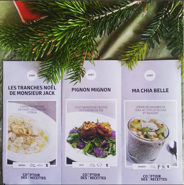 comptoirecettes's tweet photo. J-3 le réveillon de Noël, venez trouver des idées gourmandes et festives au @comptoirecettes grâce au menu du Chef ! https://t.co/NNEkbAQpLJ