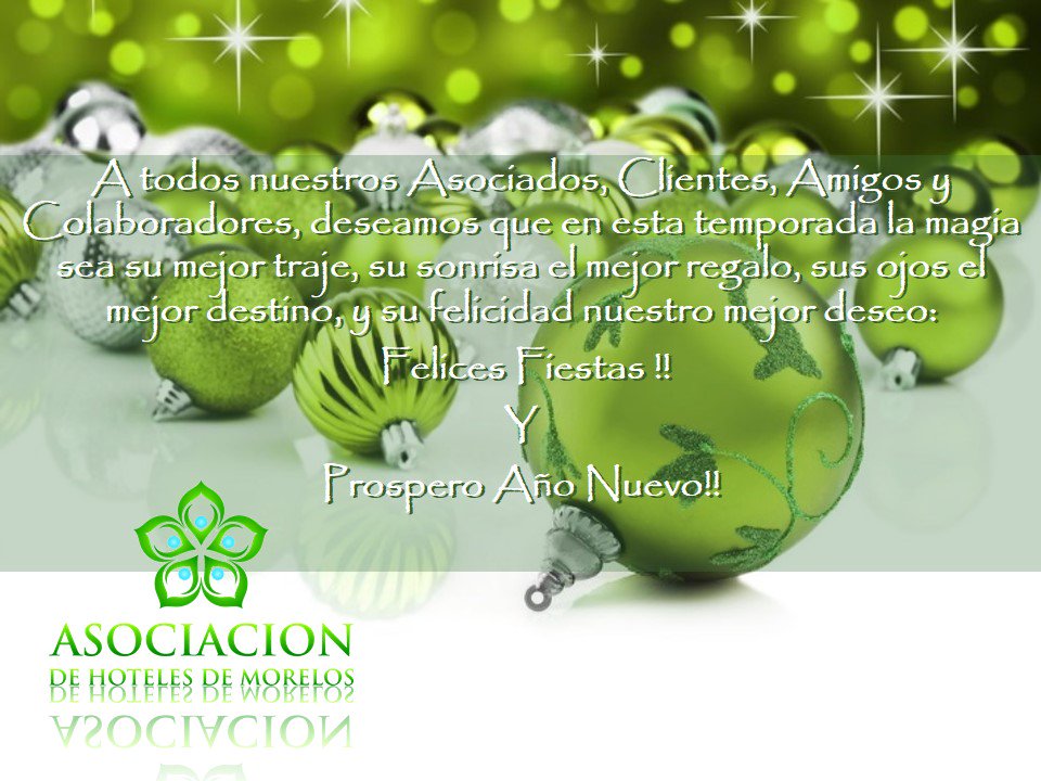 <a href="/amhm_oficial/">amhm_oficial</a> <a href="/SECTUR_mx/">SECTUR México</a> @ST_Morelos <a href="/SH_Morelos/">Secretaría Hacienda</a> <a href="/CANIRAC_MORELOS/">CANIRAC MORELOS</a> <a href="/canacocuerna/">Canaco Servytur Cuernavaca</a> <a href="/procentrocuerna/">Procentro</a> #FelicesFiestas
