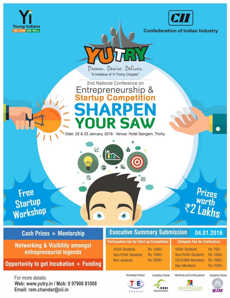 YiYuva's tweet photo. Register Soon for #YUTRY 2016.Last Date for submission: 4 Jan'16. https://t.co/0Fxq8Ag64g | email: yiyutry@gmail.com https://t.co/KN9NFLrgbU