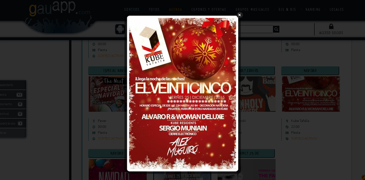 gauapp's tweet photo. Sorteamos 2 PASES para vivir la navidad en @KubeTafallaoff con @sergiomuniain @womandeluxedj @AlvaroR_Dj!RT&amp;FOLLOW https://t.co/NU6bS1t2zs