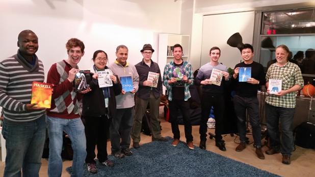 InformIT's tweet image. Thanks @LispNYC for pic of #bookraffle winners! Neat to see @juliansgamble's @ClojureRecipes ow.ly/WbSBb