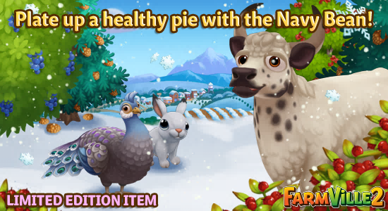 farmville2's tweet photo. "Plate up a healthy pie with the Navy Bean!" #LE items are now available on your #GenStore!
https://t.co/qmNWjQbNeL https://t.co/67M8Zpwx0B