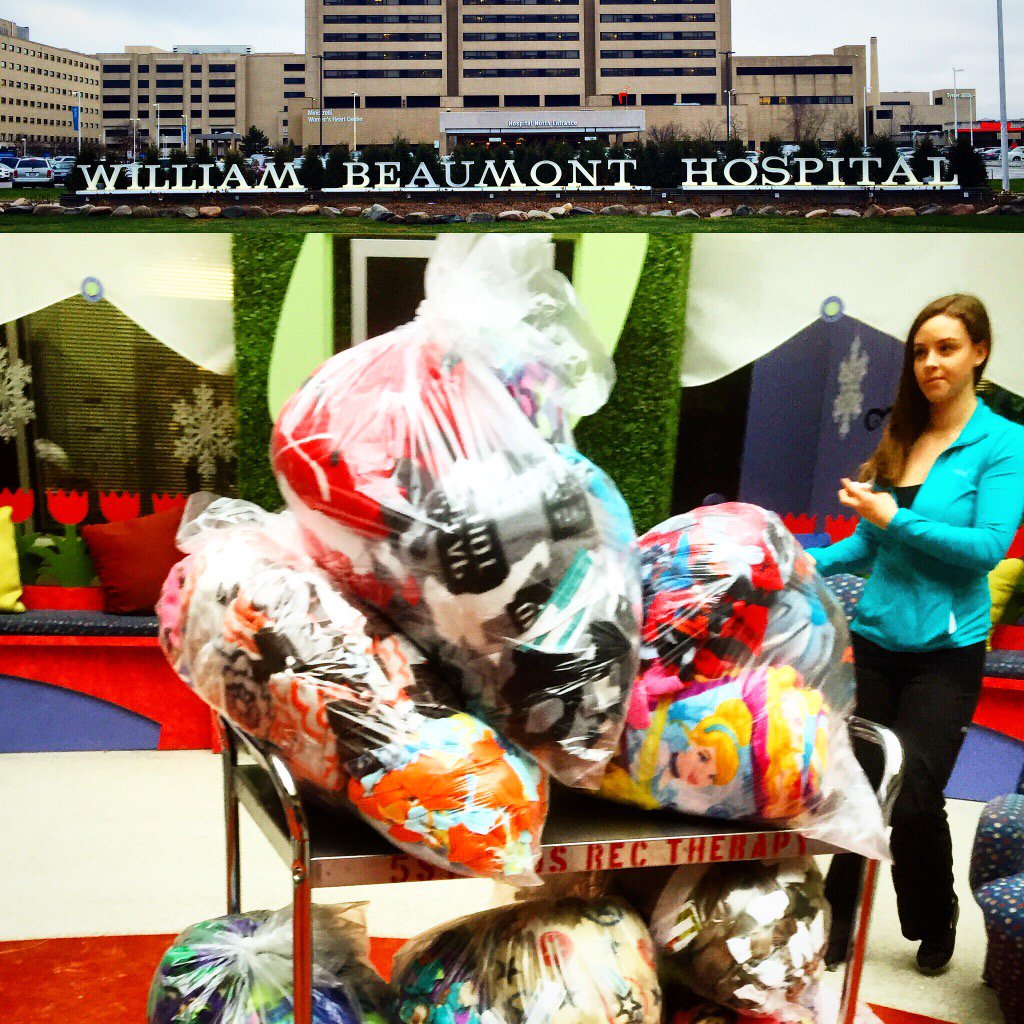 Thanks to <a href="/beaumonthealth/">Beaumont Health</a> for letting us deliver 100 blankets today. #fleeceandthankyou
