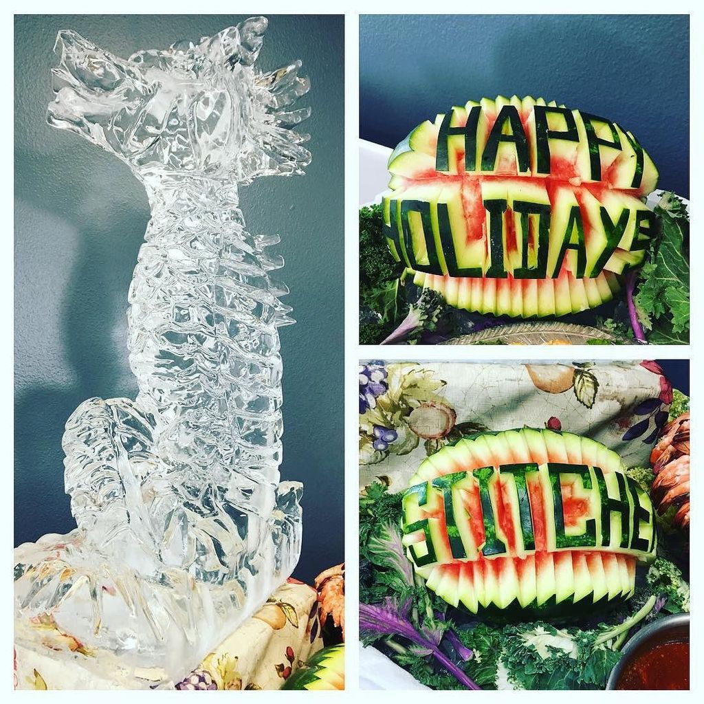 teshrajan's tweet photo. CATERING IS BOSS TODAY. They also double as sculptors. I'm not kidding. #catering #stitche… https://t.co/utBlRcXv7v https://t.co/3kVO5Mm8Cy