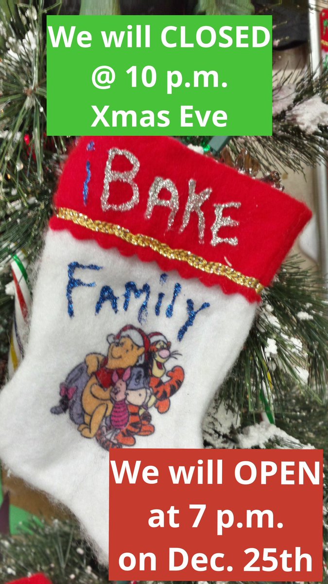 LittleTreeWeed's tweet photo. #iBakeDenver will CLOSE at 10 p.m. on Xmas Eve. We will OPEN at 7 p.m. on Dec. 25th.  Hempy Holidays! https://t.co/u3hxCx6SJu
