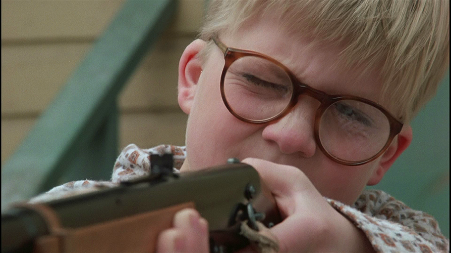 #Christmas #safety tip number 1: Wear proper eye safety equipment to reduce risk of "shooting your eye out"