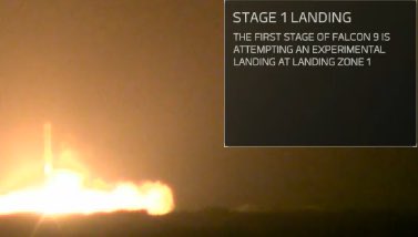 Space X landed the first stage of a rocket back on the ground! We saw the future tonight.