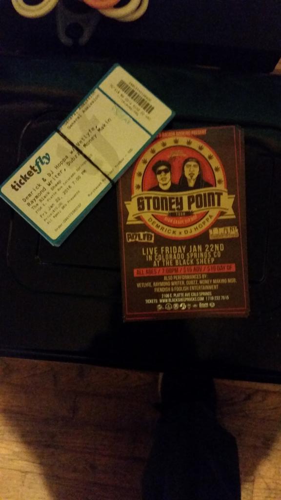 FoolishTheFiend's tweet photo. Catch DJ Hoppa and Demrick on their Stoney Point Tour, Jan. 22nd at the Black Sheep in Colorado Springs! https://t.co/254KbWvFqf