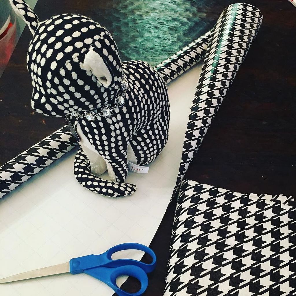 SoMePlush's tweet image. When your #plush matches your #wrappingpaper 😺 Get your #designerplush for Christmas now (link in bio) #stuffedanim…