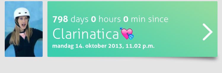 jenskudrow's tweet photo. I've Been #clarinatica In 798 days. What do you say about that? I love you bby💘 @clarialonso_ https://t.co/Gb5AgC41ox