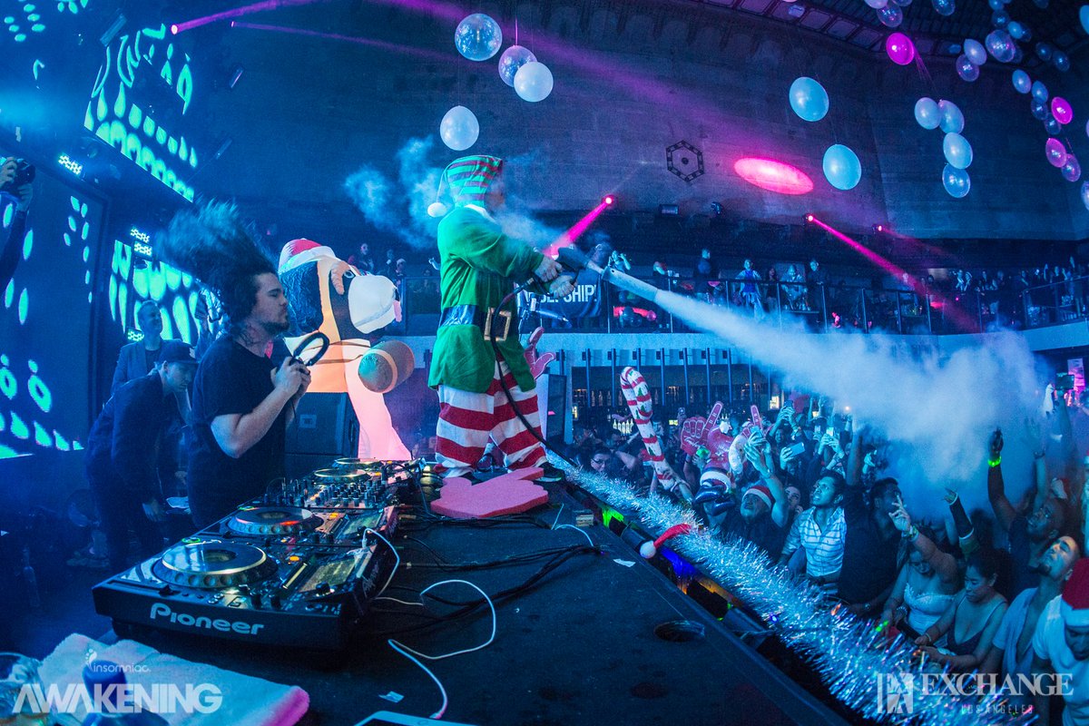 ExchangeLA's tweet photo. A big thank you to @djtommytrash, drunk Santa, the party elves and everyone who came to our 2nd Annual #TrashedXMas! https://t.co/C70SUe4SKL