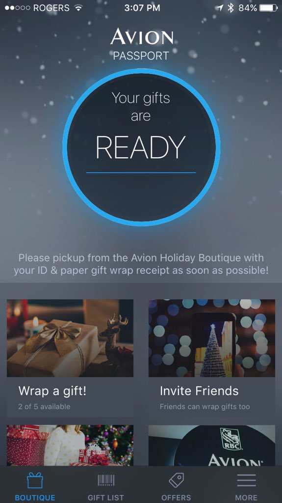 davedotca's tweet photo. @RBC_Canada love #avionvip but app buggy. Brought gifts in 45 min ago, app said ready, clerks say another 30 min. https://t.co/PQDdNdnkQv