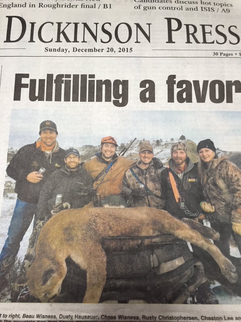 Stephanie_liner's tweet photo. @jimmyfallon beer &amp; firearms on the front page of the newspaper #safetyfirst #onlyinnorthdakota https://t.co/OUQbuyUeqt