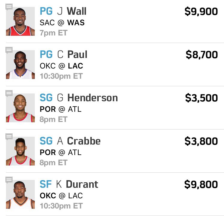 mostfiredfs's tweet photo. Here's what we're rolling on fanduel tonight! Let's keep this streak going #mostfiredfs π₯ https://t.co/v3TjVYwFdv