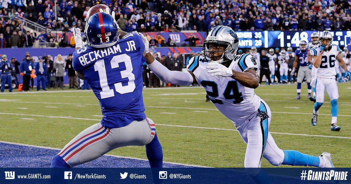 Giants's tweet photo. Fallout following the Beckham-Norman matchup from Sunday. STORY: https://t.co/VLSJm8h8x7 https://t.co/p24Odi9gPl