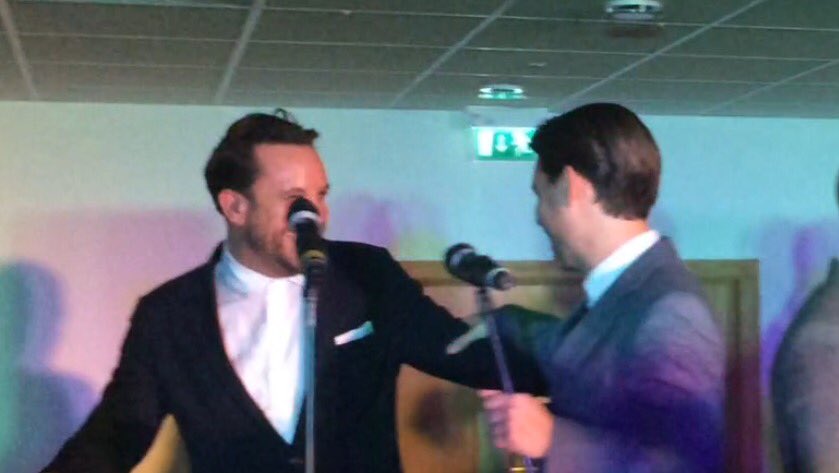 ZaraLoveday's tweet photo. You two cracked me up 😄😂 #tinystage @MrLachie @mike_crawshaw Safe journey @the_overtones #drivinghomeforchristmas x https://t.co/Emq9KJJ4Ix