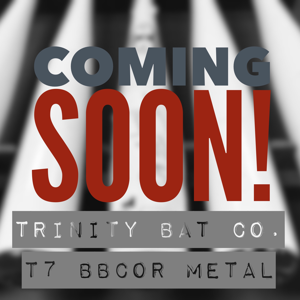 TrinityBatco's tweet photo. COMING EARLY 2016 - Trinity Bat Co. Metal T7 Series BBCOR Bat - Stay connected for more information #T7Trinity https://t.co/vbgYhraBhy