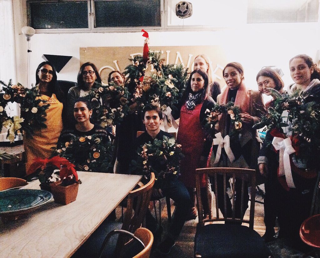 Thanks to everyone who came to our wreath making workshop tonight at <a href="/goldfingerHQ/">Goldfinger</a>