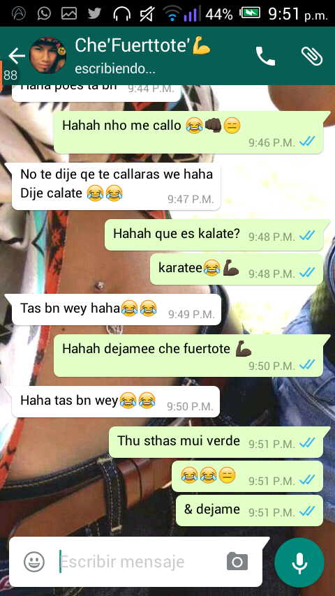 16chapiz's tweet photo. Hahah!! Ese weeii 😝😝👌😂 https://t.co/gE5qwOXiyr
