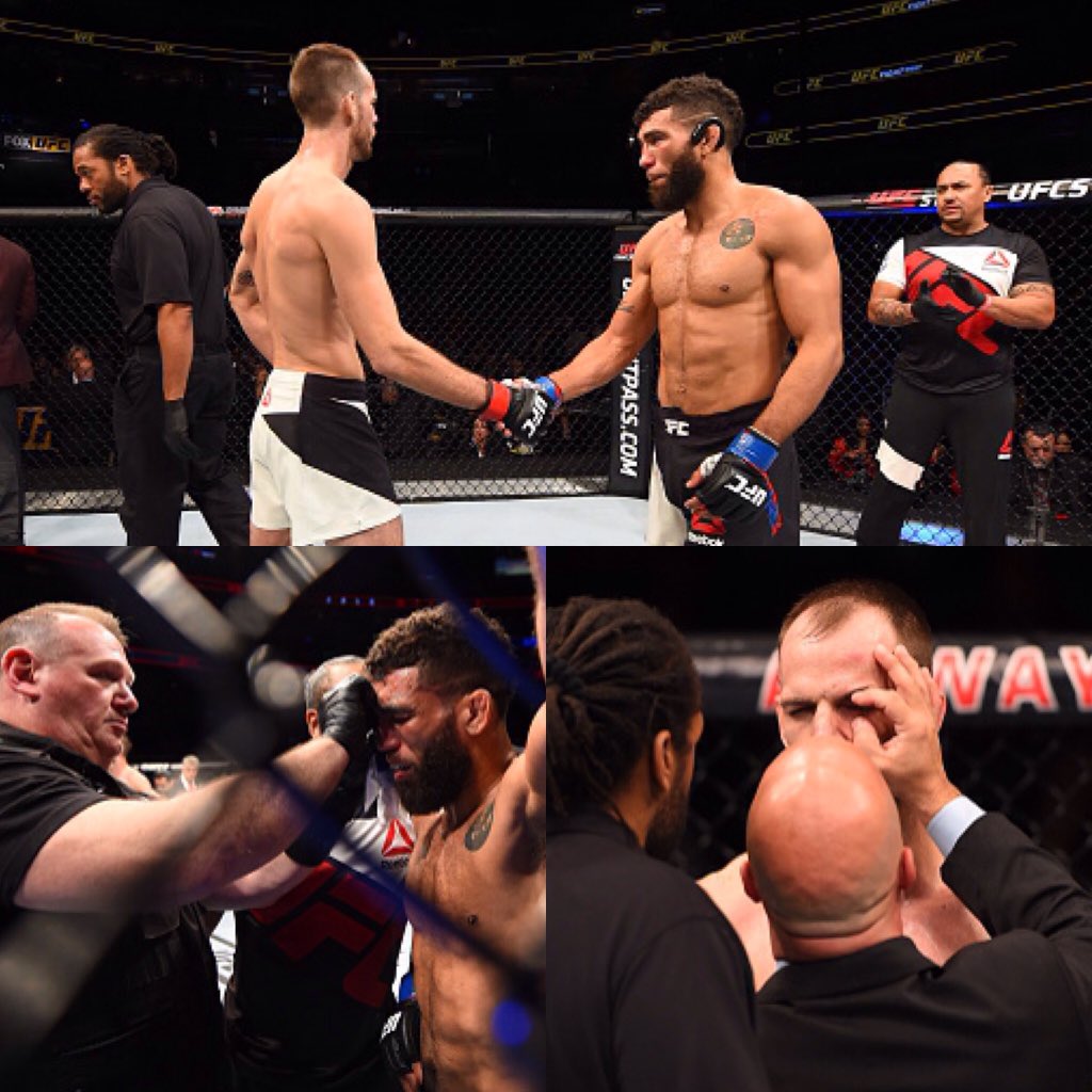 fightJim's tweet photo. Accidents happened but the fight was bad ass until then. Hopefully @seanshelby sets up me and @colemillerATT again https://t.co/yelzMocE77