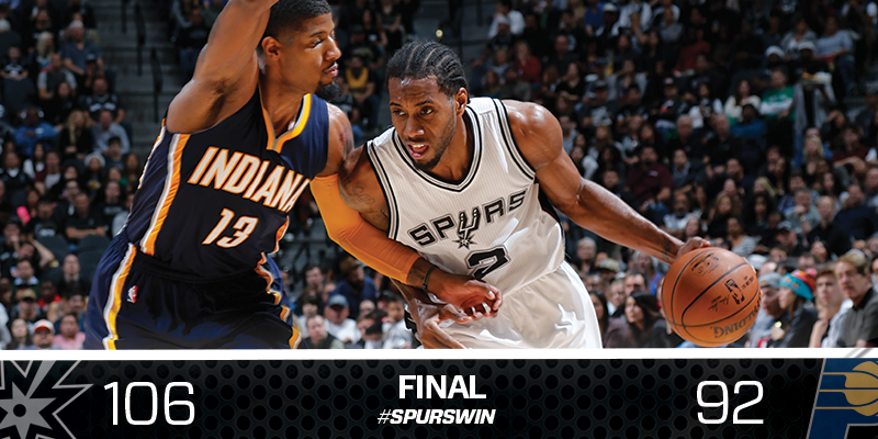 spurs's tweet photo. #SpursWin! 16-0 at our house! https://t.co/1KNt19M5bT