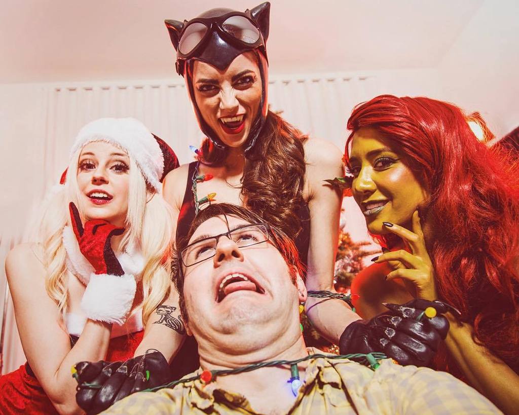 gdestefano's tweet photo. Or how about this one? Haha. Happy Holidaaaaauuuurrghhhhh....! W/ @sheenaduquette , @leean… https://t.co/S1535YuXh2 https://t.co/oCF9katzxe