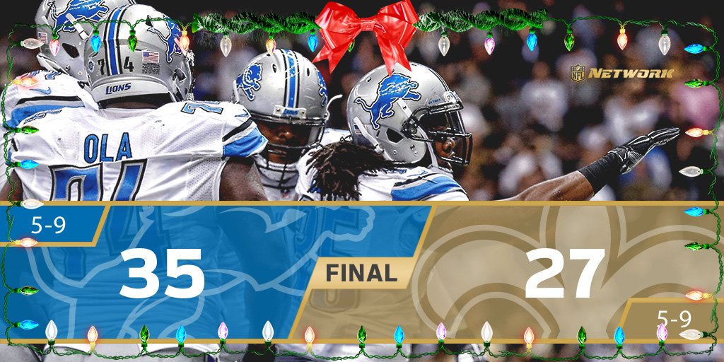 nflnetwork's tweet image. Lions hang on for the W! 

@NFLTotalAccess postagame starts now.