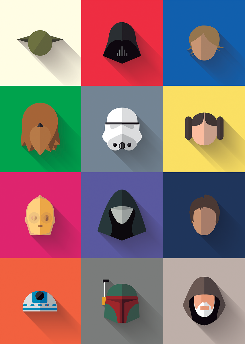 Star Wars icons Behance Scoopnest