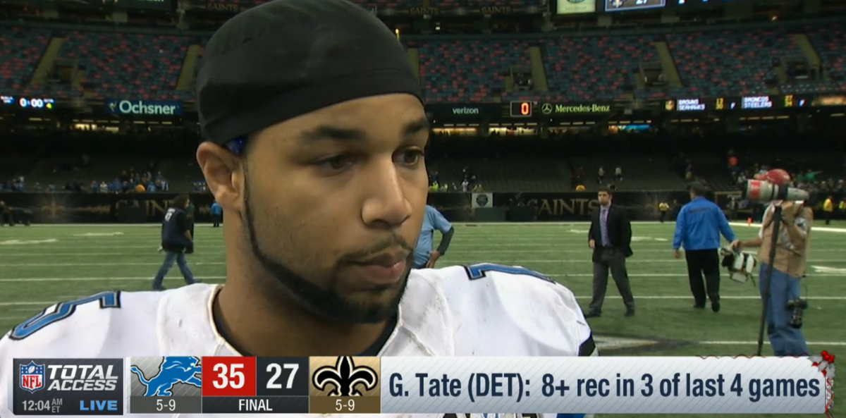 nflnetwork's tweet image. "I'm just glad I don't have broken fingers, cause that guy can sling it" - @ShowtimeTate on Matthew Stafford