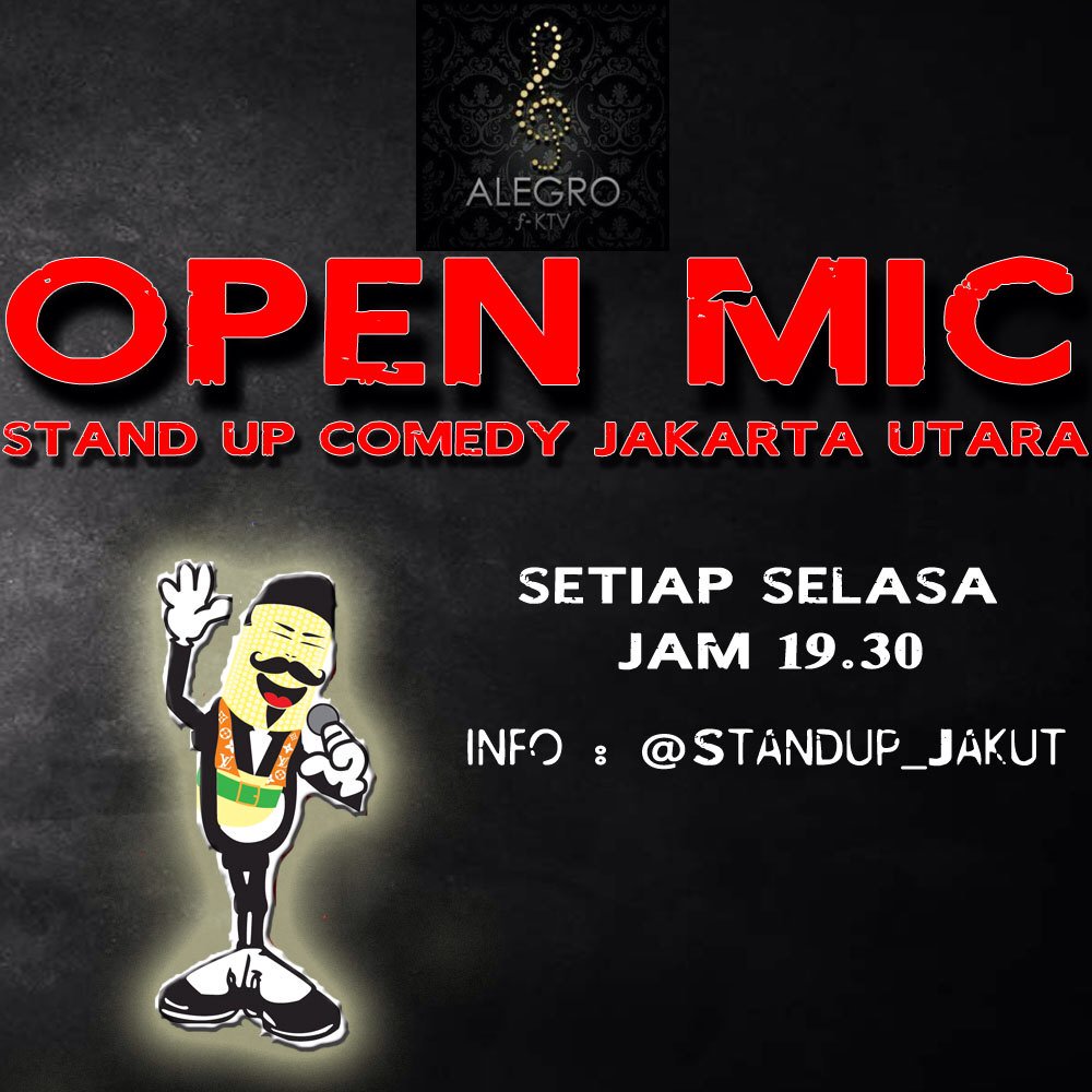 Yuks mari nanti malam berkunjung menyaksikan #OpenMicJakut <a href="/Standup_Jakut/">Standupindo Jakarta utara</a> jam 8 ya.