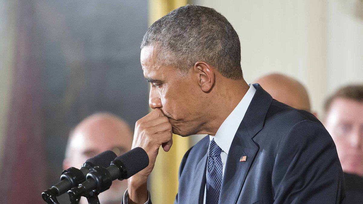 mashable's tweet image. Obama delivers moving speech on gun violence on.mash.to/1RpGpEt