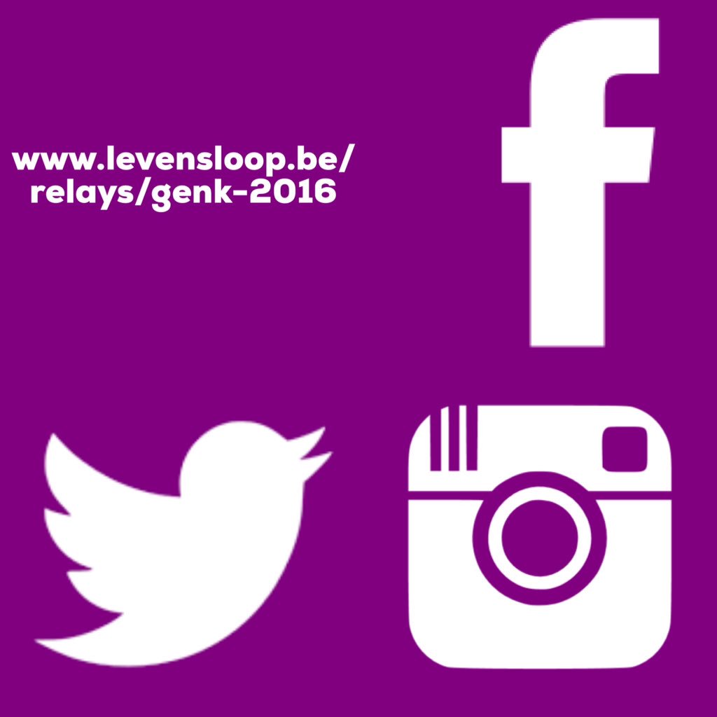LevensloopGenk's tweet image. Vanaf vandaag te volgen op levensloop.be/relays/genk-20…, Facebook, Twitter en Instagram #samentegenkanker #stadgenk