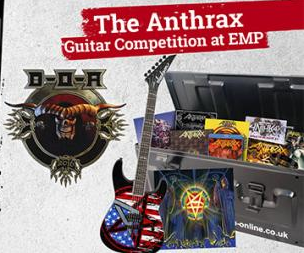 BLOODSTOCKFEST's tweet photo. Want to win EMP's EPIC @Anthrax competition of guitar, merch &amp; BOA tix? find out more here.. https://t.co/x06f8MjrB7 https://t.co/05FeDefTkA