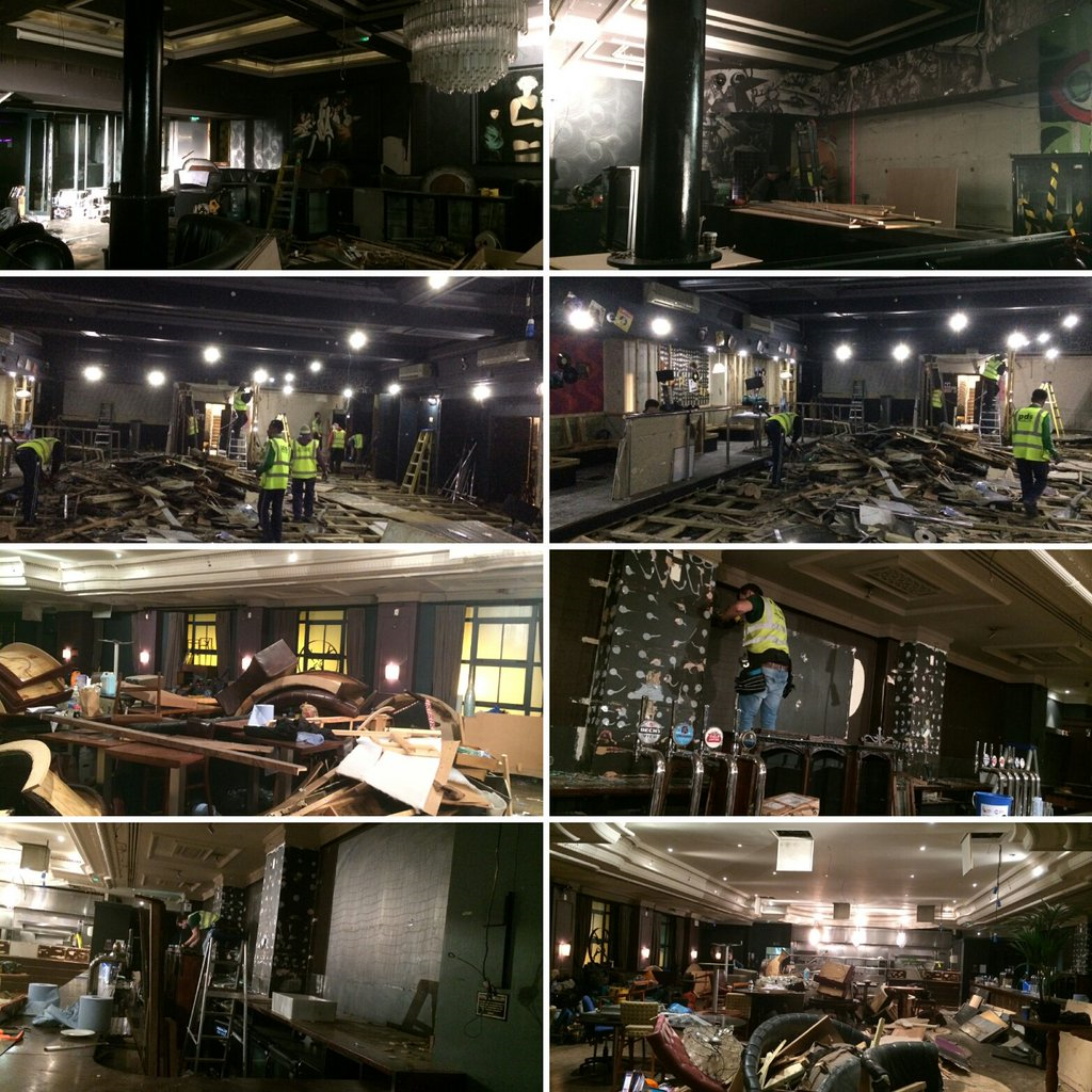 Swaylondon's tweet image. The builders are in... The start of the beginning! #swaybar #swayclub #brandnew #launchparty