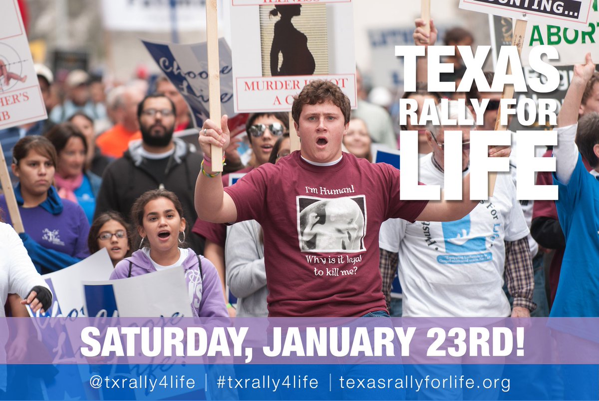 Join thousands of Texans to #stand4life on January 23rd from 12-3 in Austin.