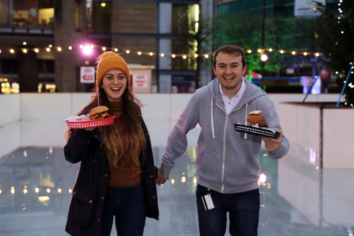 AlmostFamousGN's tweet photo. Our staff are going to dearly miss practicing their serving skills on ice. @ManchesterOnIce https://t.co/NkrqFa554X