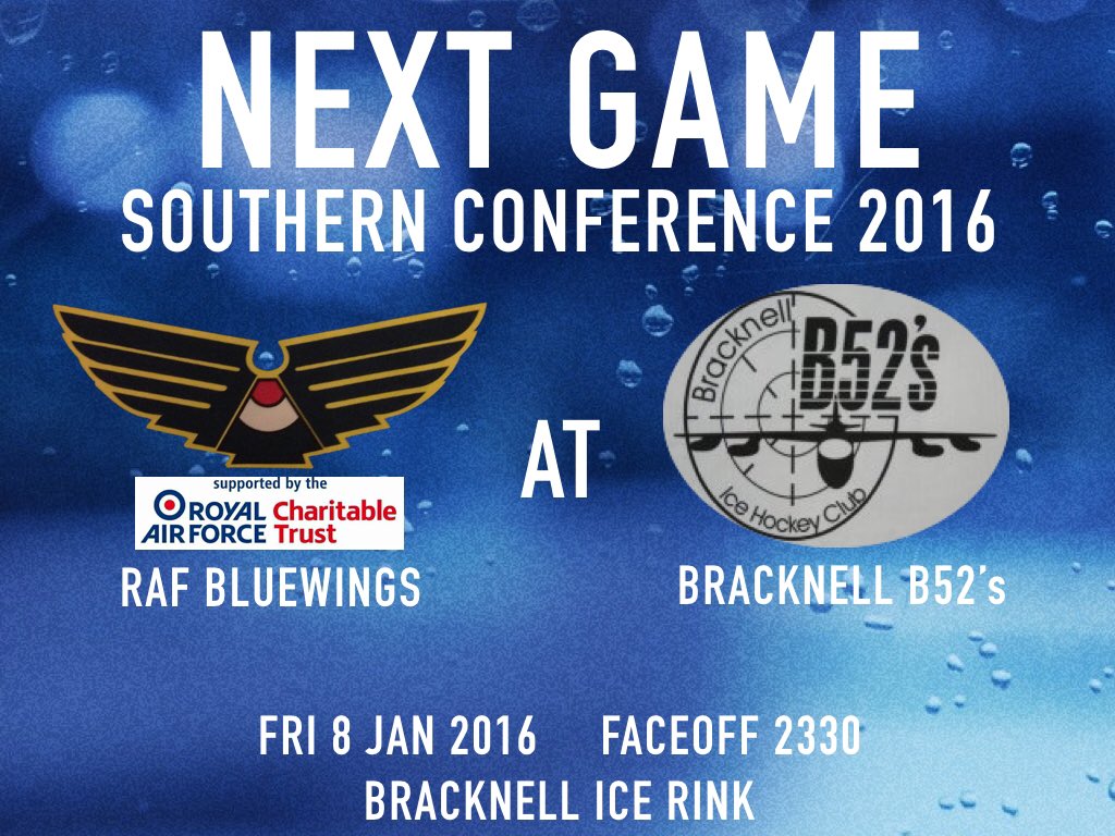 The <a href="/rafcharitable/">RAF Charitable Trust</a> supported Bluewings open their Southern Conference '16 campaign against the Bracknell B52s on Fri