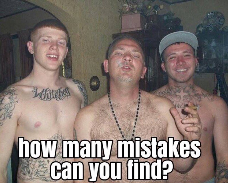 DrollOctopus's tweet image. How many mistakes can you find in this picture?