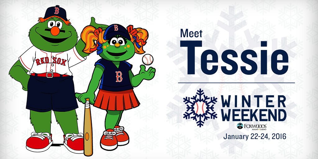 RedSox's tweet image. Meet @TessieTGM for the first time this month at #SoxWinterWeekend! atmlb.com/1ZMeiCf