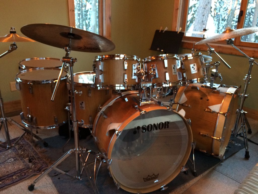 Putting in some practice time on my 1980 @sonor_drums that I played on <a href="/JourneyOfficial/">JOURNEY</a> Captured, Escape, Frontiers!