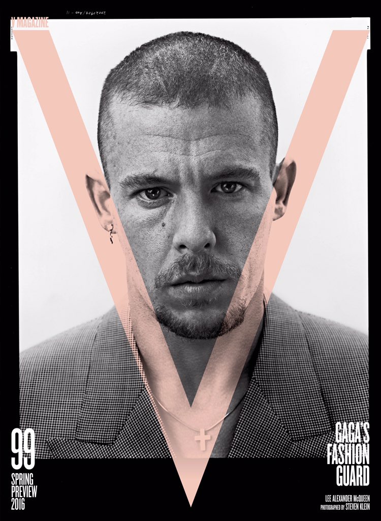 Cover 5/16 Lee Alexander McQueen (2002) shot by Steven Klein. EXCLUSIVE never before seen PHOTOGRAPH for #V99
