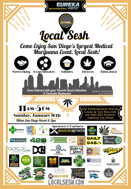goldenst8greens's tweet photo. Hey San Diego!! Plans #SUNDAYFUNDAY ? January 10!! #localsesh #sdmmj #prop215 #supportlocal #mmj Come hang! https://t.co/8PjFb0cJIG