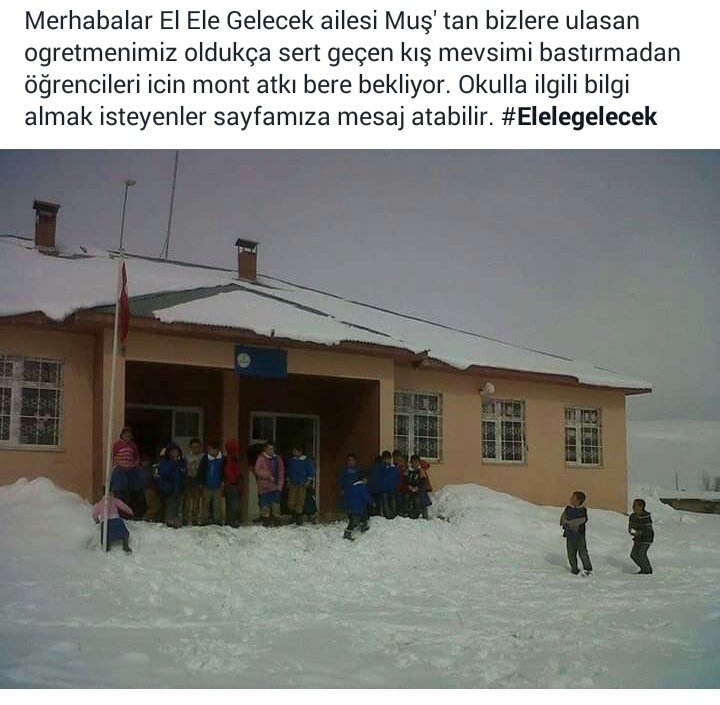elelegelecek's tweet image. @ceyhunyilmaz Muş'ta bulunan cocuklarimizin acil kislik kiyafet ihtiyaci var, RT yapip seslerini duyurur musunuz?
