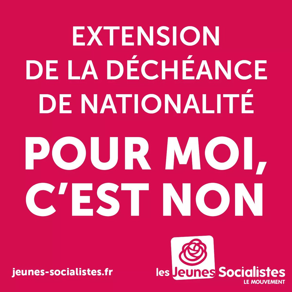 La déchéance de nationalité pour nous c'est non !! #decheancedenationalite #mjs68